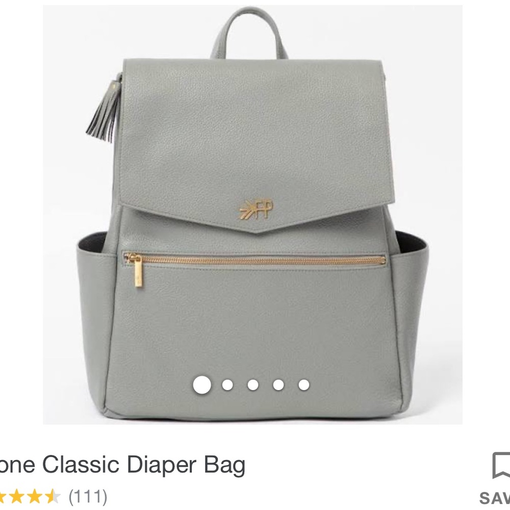 Freshly Picked Diaper Bag- stone used twice